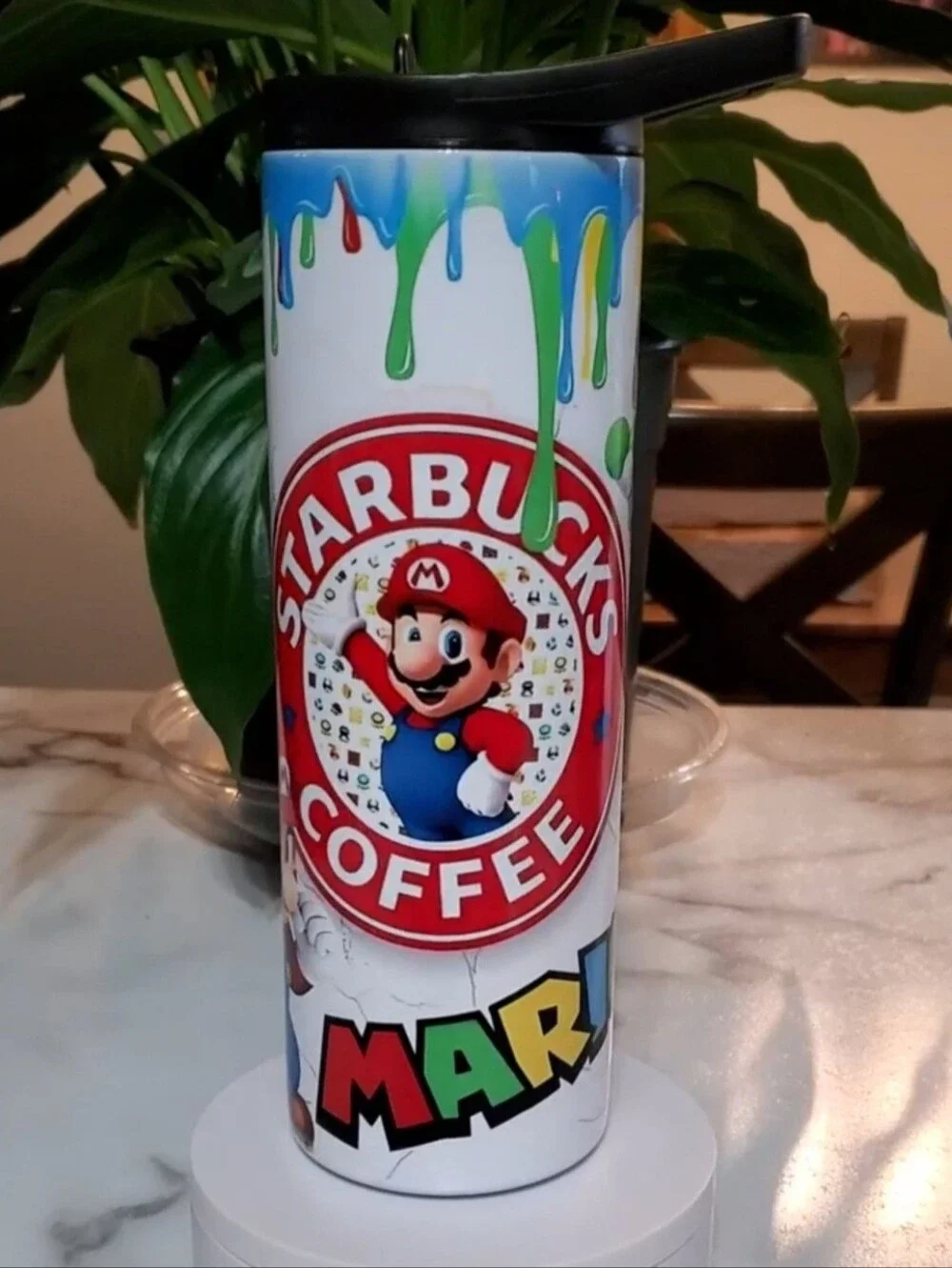 Mario Coffee 20oz Tumbler  with duo lids 🎉sale